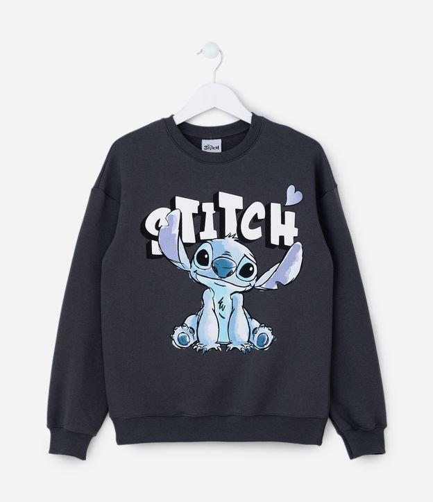 Casaco Infantil em Moletom com Estampa do Stitch - Tam 5 a 14 Anos - 1