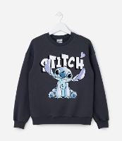 Casaco Infantil em Moletom com Estampa do Stitch - Tam 5 a 14 Anos - 1