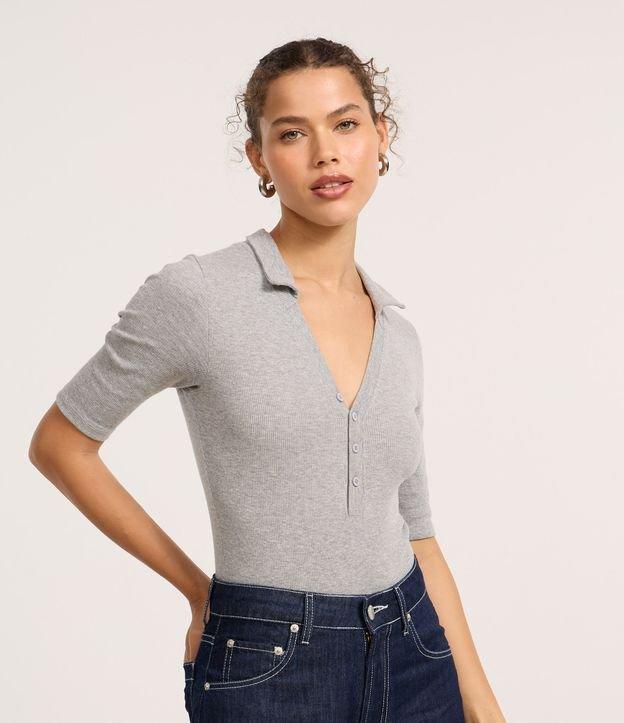 Body com Gola Polo em Ribana - 2