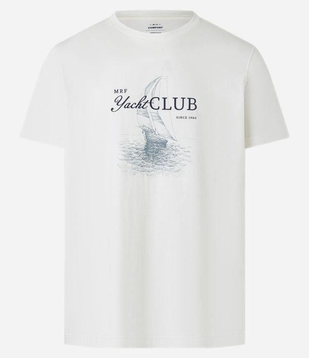 Camiseta Comfort em Algodão Estampa Lettering Yacht Club - 1