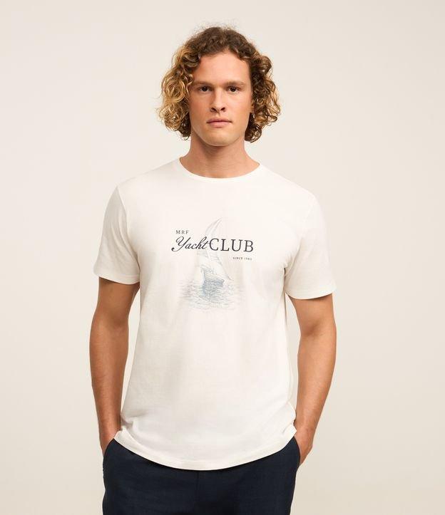 Camiseta Comfort em Algodão Estampa Lettering Yacht Club - 2