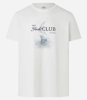 Camiseta Comfort em Algodão Estampa Lettering Yacht Club