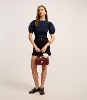 Blusa em Ribana e Tricoline com Manga Bufante - 2