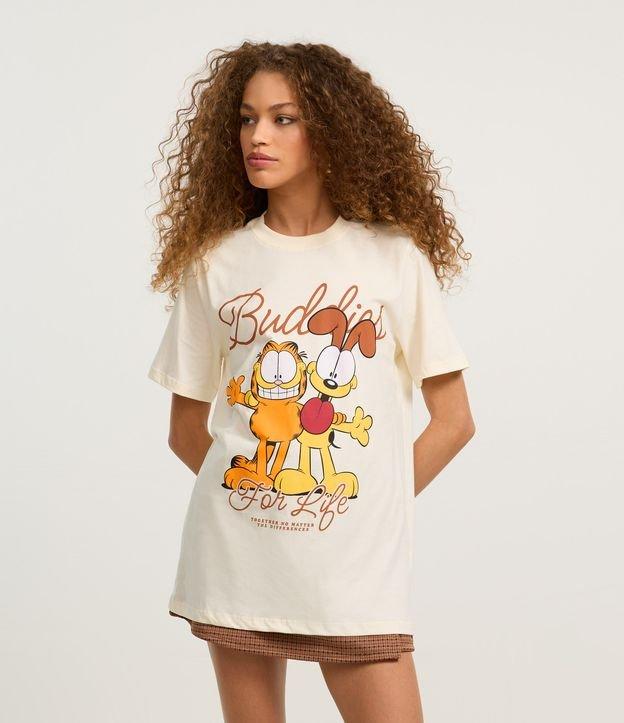 Blusa T-shirt em Algodão com Estampa Garfield - 2