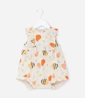 Macaquinho Infantil com Babadinhos e Lacinhos - Tam 0 a 18 meses - 1