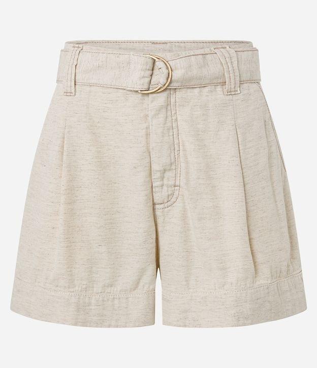 Short Baggy em Sarja com Cinto Diferenciado - 1