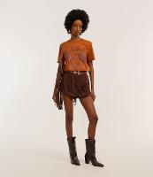 Short Regular com Textura Furadinha e Cós de Tricô - 1