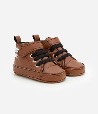 Tênis Abotinado Infantil com Velcro e Cadarço - Tam 15 a 19