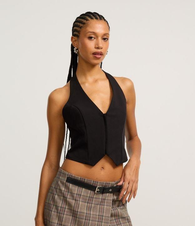 Colete Frente Única Alfaiatado com Amarração nas Costas - 2