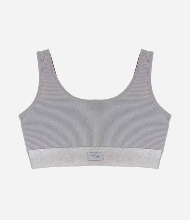 Sutiã Top Sem Bojo Sem Aro em Poliamida Seamless com Alças Largas - 1