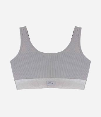 Sutiã Top Sem Bojo Sem Aro em Poliamida Seamless com Alças Largas