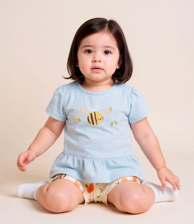 Conjunto Infantil com Estampa de Abelhinhas - Tam 0 a 18 meses - 2