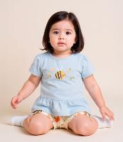 Conjunto Infantil com Estampa de Abelhinhas - Tam 0 a 18 meses - 2