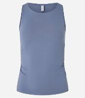 Blusa Regata Ajustada em Microfibra com Franzidos Laterais - 1