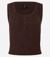 Blusa Regata em Ribana com Botões - 1