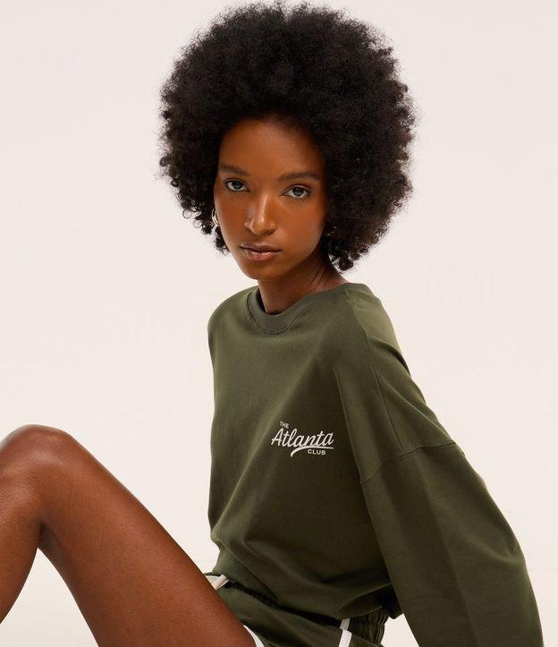 Moletom Regular com Estampa Lettering Atlanta - 1