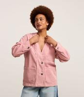 Blazer em Sarja com Abotoamento e Tingimento Cationizado - 1