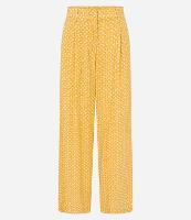 Calça Wide Leg em Viscose Twill com Cintura Alta Estampa Gravataria - 1