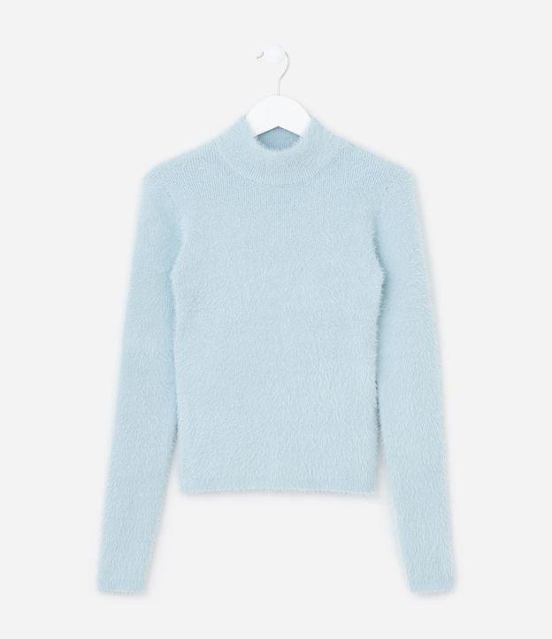 Suéter Infantil em Tricô com Pelinhos - Tam 5 a 14 Anos - 1