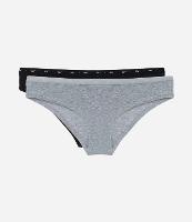 Kit 02 Calcinhas Biquíni em Cotton com Cós Estampado Lov - 1