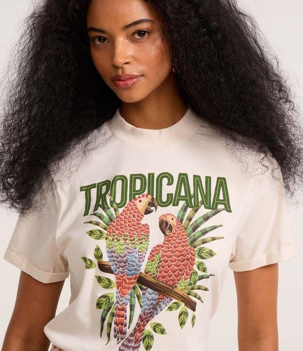 Camiseta em Algodão com Estampa Tropicana - 2