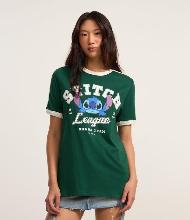 Camiseta T-shirt em Algodão com Estampa Stitch League - 2