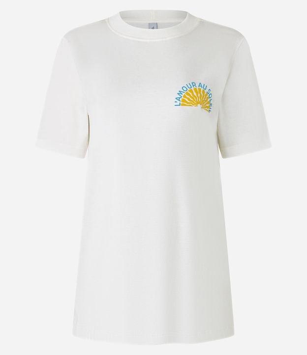 Camiseta Comfort em Algodão com Estampa Soleil - 1