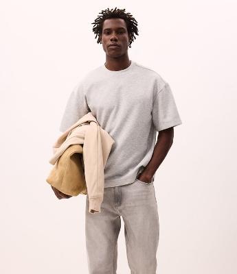 Camiseta Boxy Tech em Malha Pesada