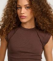 Blusa Regular em Ribana com Detalhe de Costura - 2