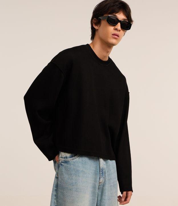 Camiseta Boxy em Algodão com Recortes em Relevo - 2