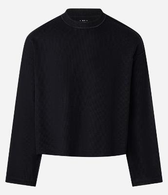 Camiseta Boxy em Algodão com Recortes em Relevo