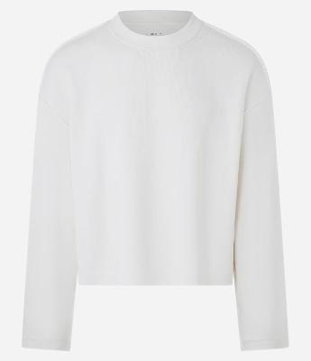 Camiseta Boxy em Algodão com Recortes em Relevo