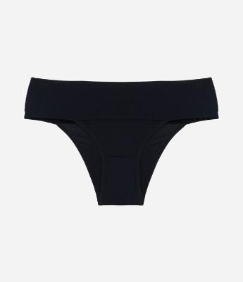 Calcinha Biquíni Básica em Microfibra com Cós Largo