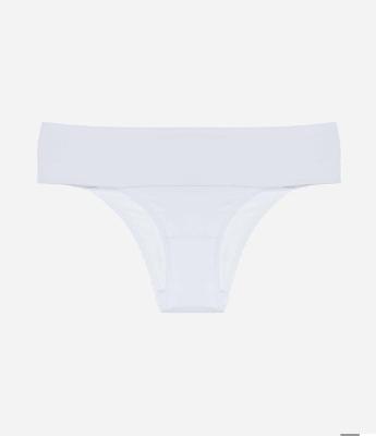 Calcinha Biquíni Básica em Microfibra com Cós Largo