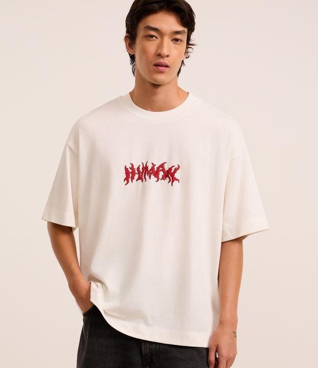 Camiseta Overboxy em Malhão com Estampa de Esqueleto - 2