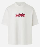 Camiseta Overboxy em Malhão com Estampa de Esqueleto - 1