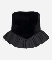 Blusa em Veludo com Barra Balonê - 1