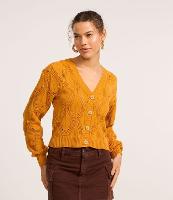 Casaco Curto em Tricô com Ponto Diferenciado - 2