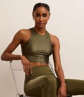 Regata Cropped Esportiva em Microfibra Canelada - 2