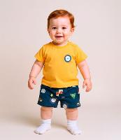 Conjunto Infantil com Estampa Dinossauro - Tam 0 a 18 meses - 2