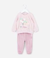 Conjunto Infantil em Plush com Bordado Ratinha - Tam 0 a 18 meses - 1
