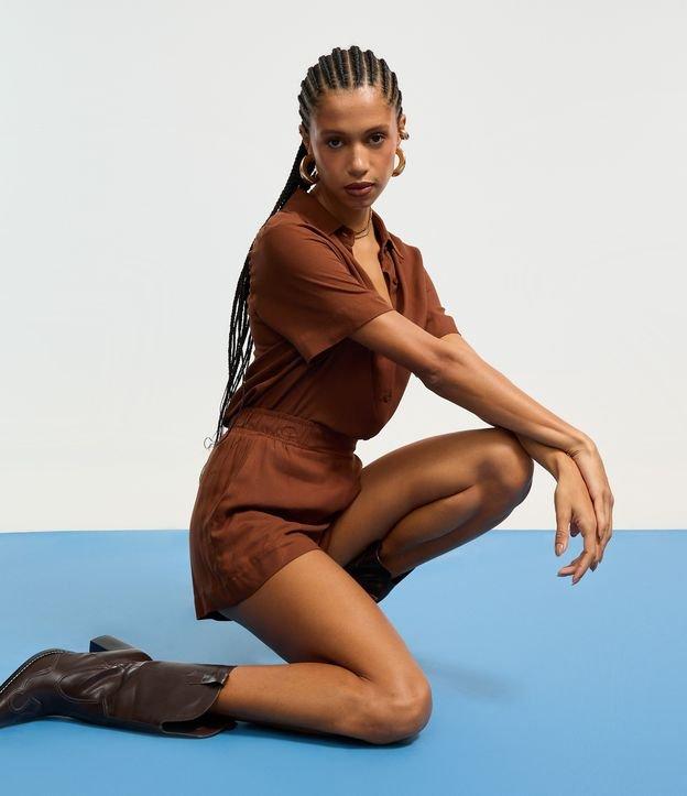 Short Regular em Viscose com Cós Elástico - 2