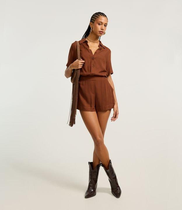 Short Regular em Viscose com Cós Elástico - 3