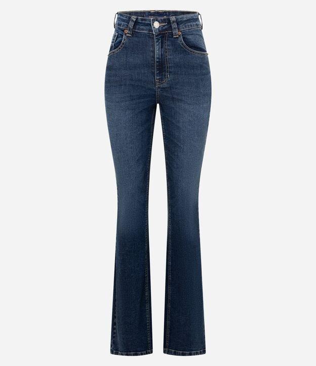 Calça Boot Cut em Jeans com Bolsos Lapela - 1
