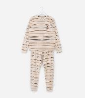 Pijama Infantil em Plush com Bordado Capivara - Tam 5 a 14 Anos - 1