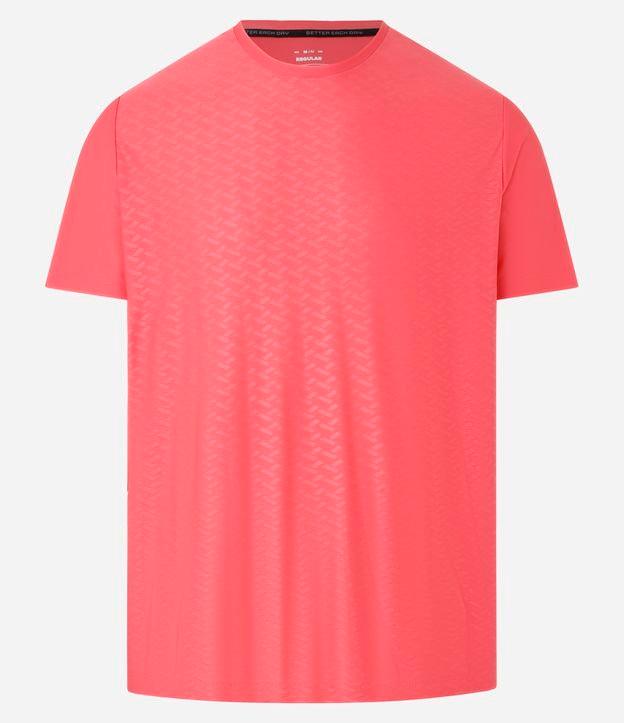 Camiseta Esportiva Tecnologia Dry com Estampa Heat Print Geométrica - 1