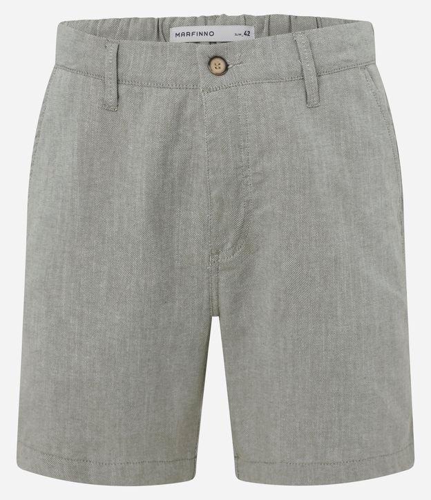 Bermuda Slim em Oxford com Bolso - 1