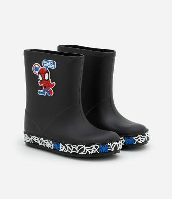 Bota Galocha Infantil com Patch do Spidey - Tam 21 a 28