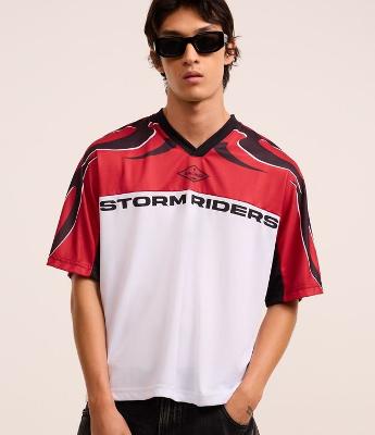 Camiseta Boxy Esportiva em Tecnologia Dry com Estampa Vintage