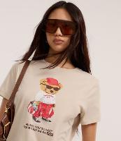 Blusa Baby Look em Algodão com Estampa de Ursinho - 1